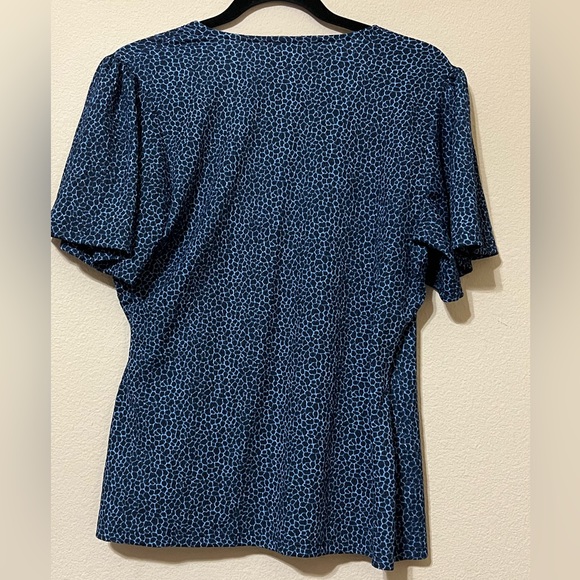 G - Michael Kors Blue Printed Top - Picture 2 of 5